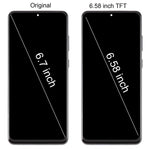 Schermo TFT LCD con cornice per Samsung Galaxy S20+ 6,58"