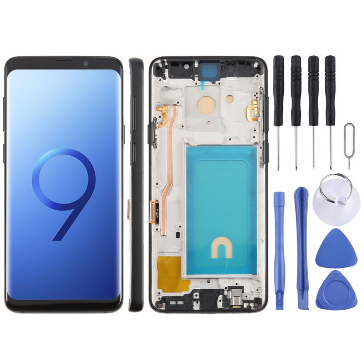 Schermo TFT LCD completo con cornice per Samsung Galaxy S9+