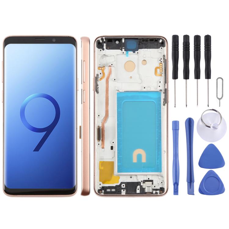 Schermo TFT LCD completo con cornice per Samsung Galaxy S9+