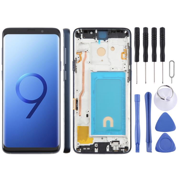 Schermo TFT LCD completo con cornice per Samsung Galaxy S9+