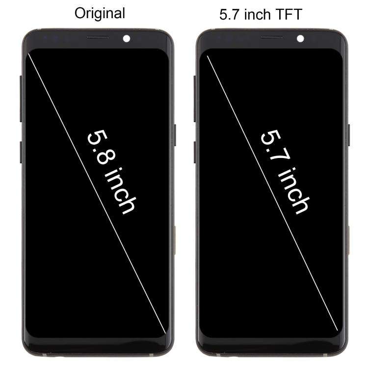 Schermo TFT LCD per Samsung Galaxy S9 SM-G960F 5,7" con digitalizzatore e cornice – Nero SPA4627B B8029