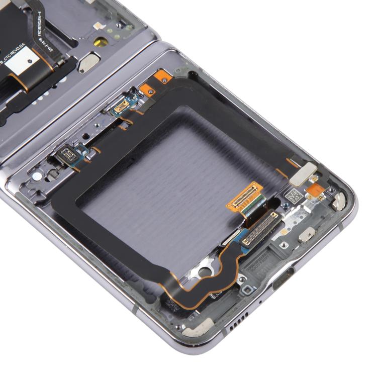 Display LCD con touchscreen e cornice per Samsung Galaxy Z Flip 5G SM-F707 - immagine 5