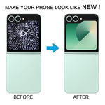 Schermo LCD secondario Samsung Galaxy Z Flip6 con touch e copertura fotocamera - immagine 7