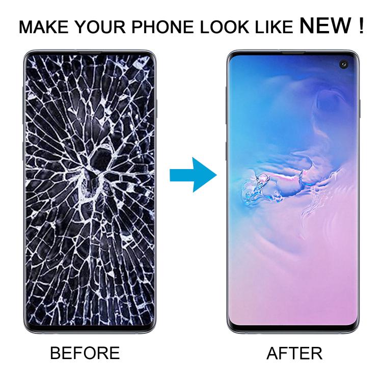 Schermo OLED LCD con cornice per Samsung Galaxy S10 SM-G973