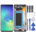 Schermo OLED LCD con cornice per Samsung Galaxy S10+ SM-G975