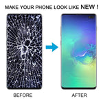 Schermo OLED LCD con cornice per Samsung Galaxy S10+ SM-G975