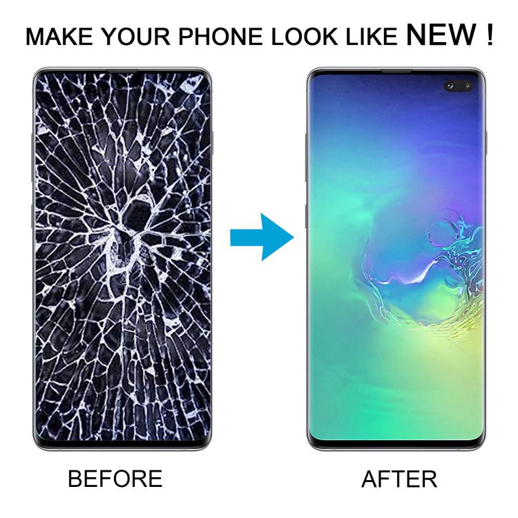 Schermo OLED LCD con cornice per Samsung Galaxy S10+ SM-G975