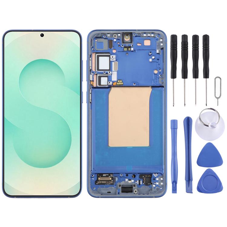 Schermo OLED LCD con cornice per Samsung Galaxy S25+ SM-S936B