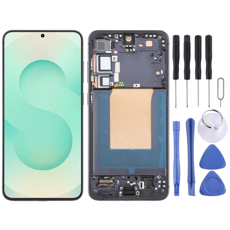 Schermo LCD con cornice per Samsung Galaxy S25+ SM-S936B