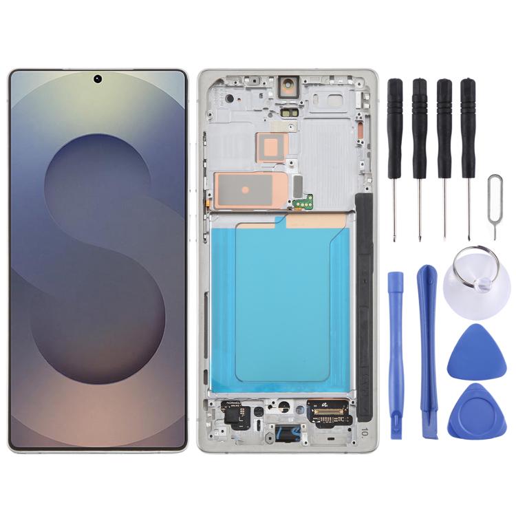 Schermo LCD digitalizzatore con cornice per Galaxy S25 Ultra