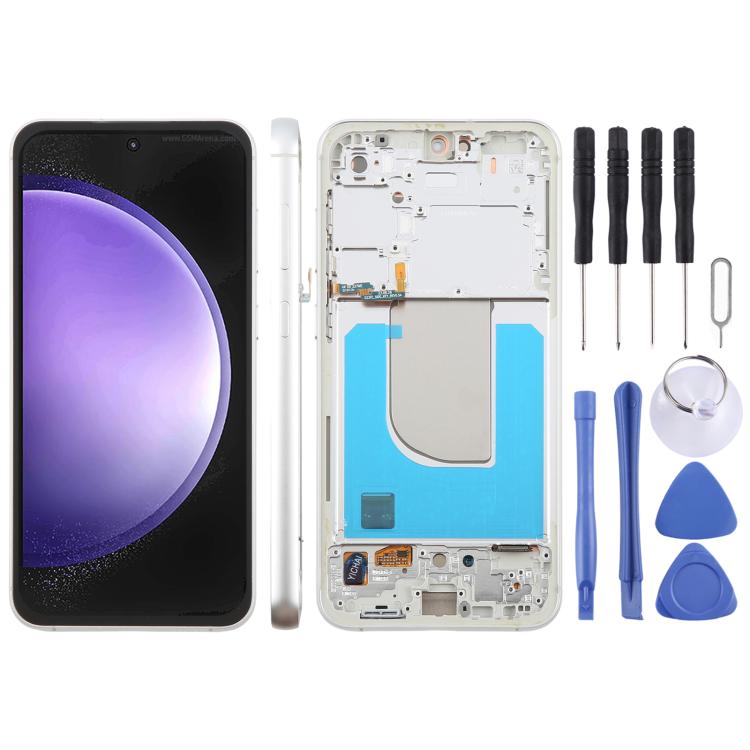 Display LCD touchscreen con cornice per Galaxy S23 FE