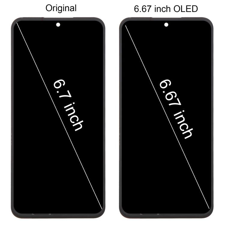 Schermo OLED LCD 6,67" con digitalizzatore per Galaxy A56