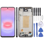 For Galaxy A37 SM-A376B incell LCD Screen Digitizer Full Assembly with Frame, Not Supporting Fingerprint Identification, For Samsung Galaxy A37