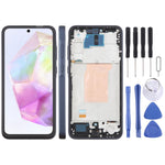 For Galaxy A35 SM-A356B incell LCD Screen Digitizer Full Assembly with Frame, Not Supporting Fingerprint Identification, For Samsung Galaxy A35