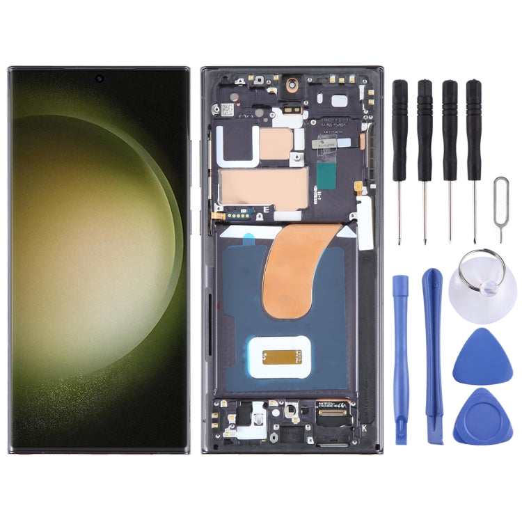 Schermo OLED completo con cornice per Samsung Galaxy S23 Ultra 5G