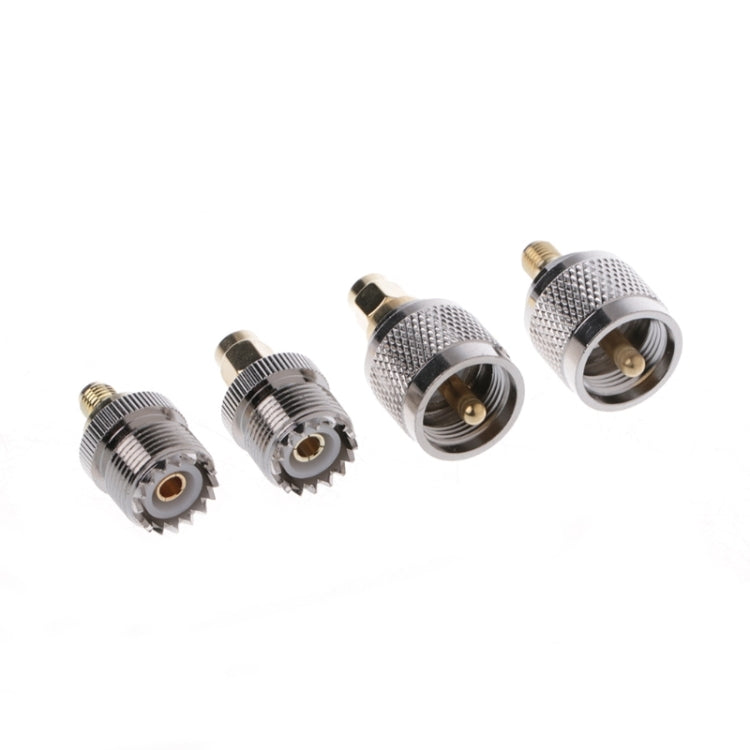 Kit 4 adattatori RF PL259 e SO239 a SMA maschio/femmina