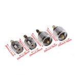 Kit 4 adattatori RF PL259 e SO239 a SMA maschio/femmina - immagine 3
