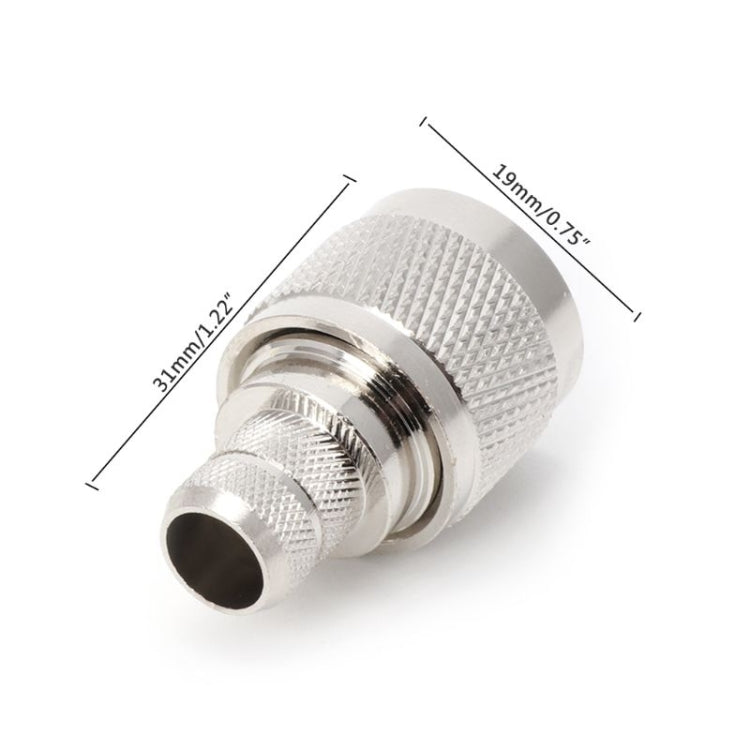Adattatore coassiale RF tipo N 50 ohm per cavi LMR400 e RG8 - immagine 4