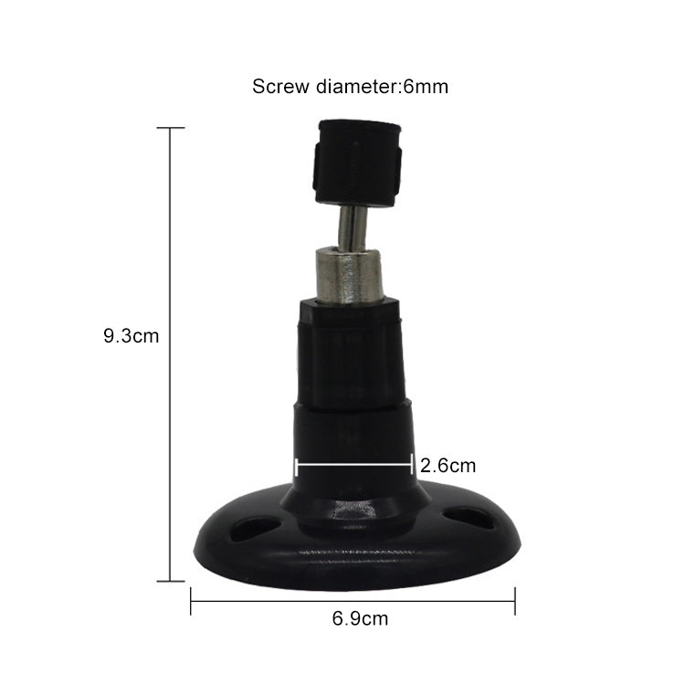 Staffa da parete per videocamera CCTV in ABS, rotazione 360° - immagine 3