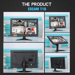 Monitor ESCAM T10 10" LCD TFT 1024x600 con VGA HDMI USB