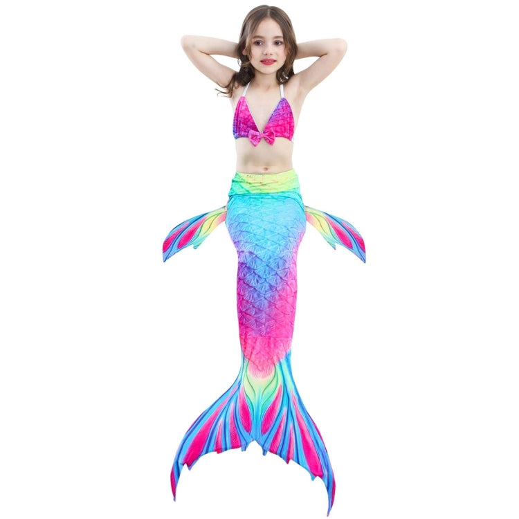Costume da bagno sirena bambini 3 pezzi taglia 110