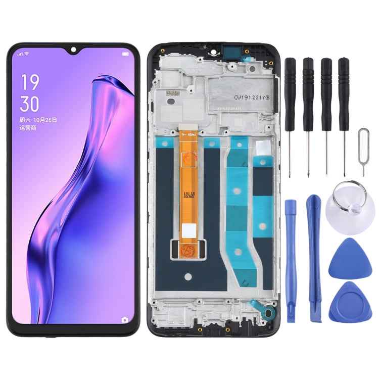 Display LCD con touch e cornice per OPPO A8 PDBM00