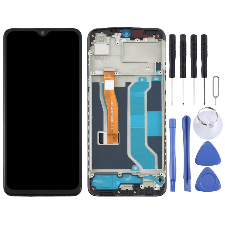 Schermo LCD TFT con cornice per Realme 3 Pro RMX1851