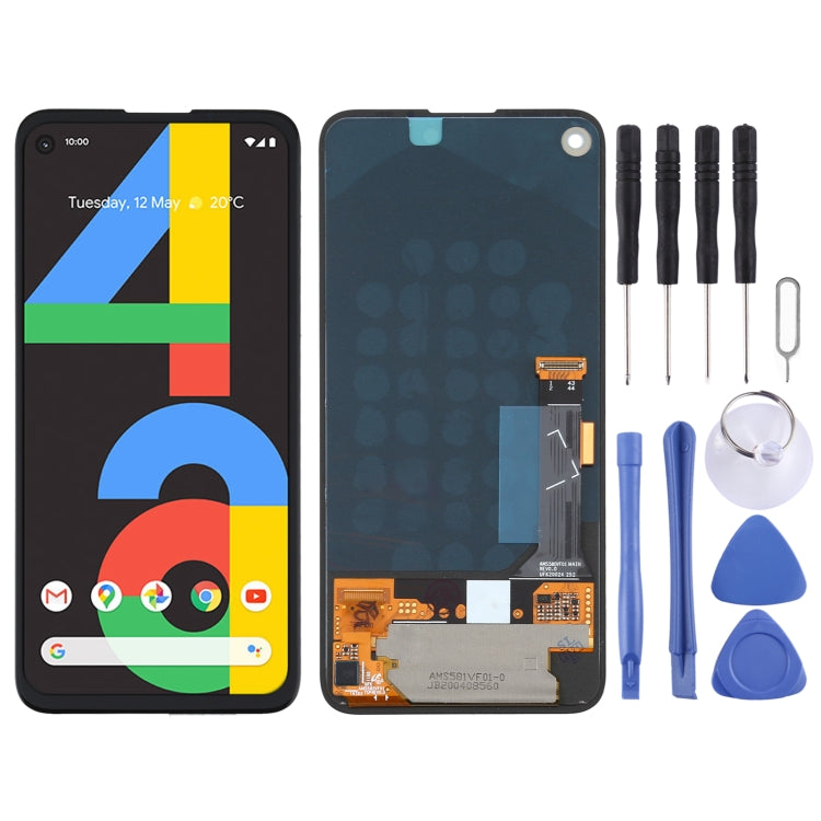 Display LCD con digitalizzatore touch per Google Pixel 4a G025J