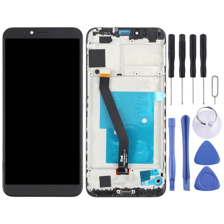 Schermo LCD e digitalizzatore assemblato completo con cornice per Huawei Y6 2018