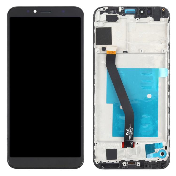 Schermo LCD e digitalizzatore assemblato completo con cornice per Huawei Y6 2018