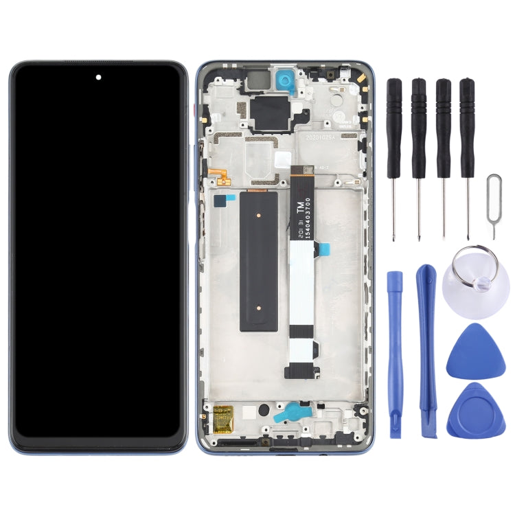 Schermo LCD con cornice per Xiaomi Redmi Note 9 Pro 5G - immagine 2