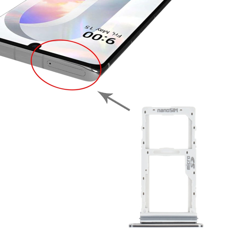 Vassoio SIM e micro SD di ricambio per LG Velvet 5G - immagine 4