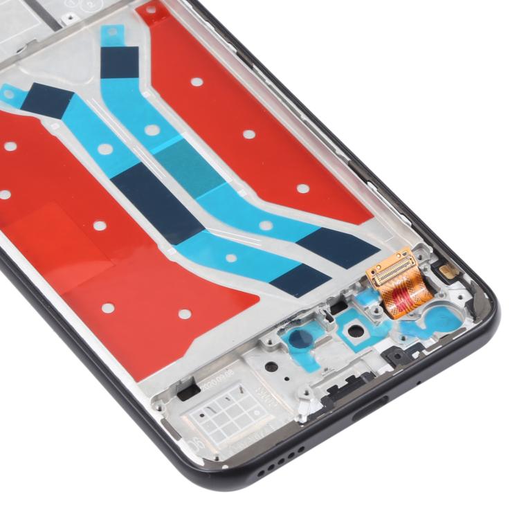 Schermo LCD con digitalizzatore e cornice per Huawei Y8p - immagine 5