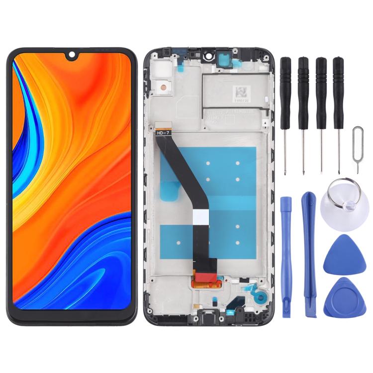 Display LCD con touch e cornice per Huawei Y6s 2019