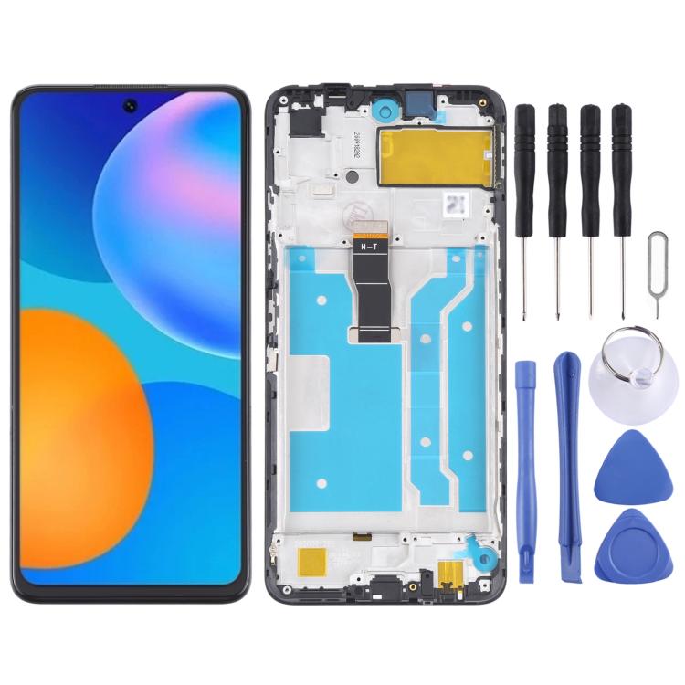 Schermo LCD con touch e cornice per Huawei Y7a