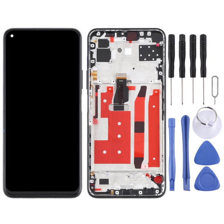 Display LCD con digitalizzatore e cornice per Huawei P40 Lite 5G - immagine 2