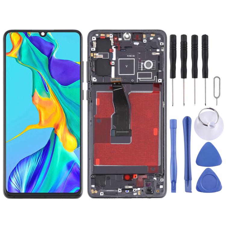 Display LCD con touch e cornice per Huawei P30