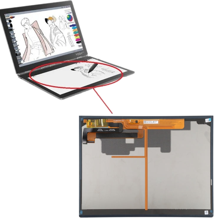 Schermo LCD e digitalizzatore per Lenovo YOGA Book 2 C930