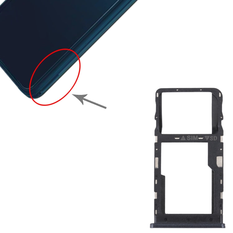 Vassoio scheda SIM e Micro SD per TCL 20 R 5G