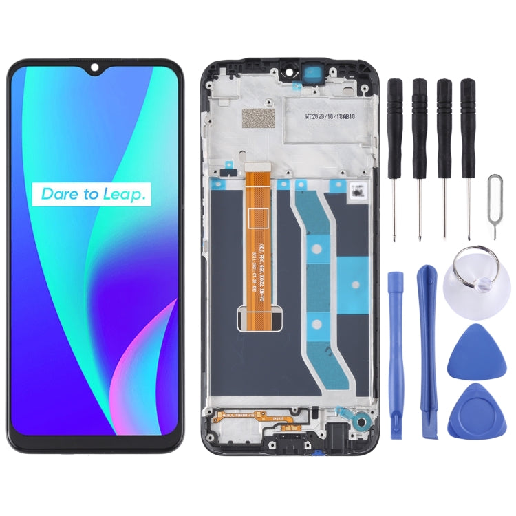 Schermo LCD e digitalizzatore con cornice per OPPO Realme C15