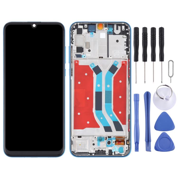 Schermo LCD con digitalizzatore e cornice per Huawei P Smart S - immagine 2