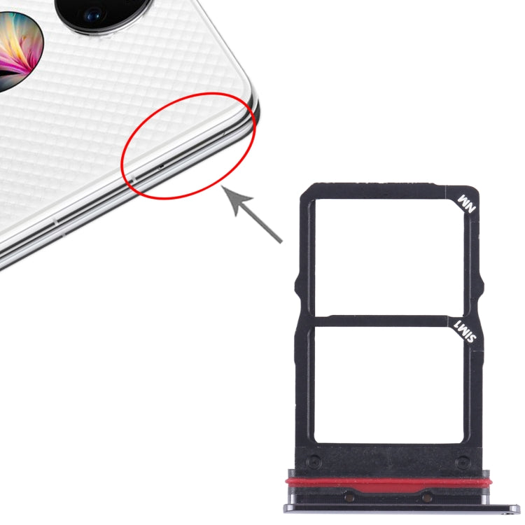 Vassoio SIM e scheda NM di ricambio per Huawei P50 Pocket - immagine 4