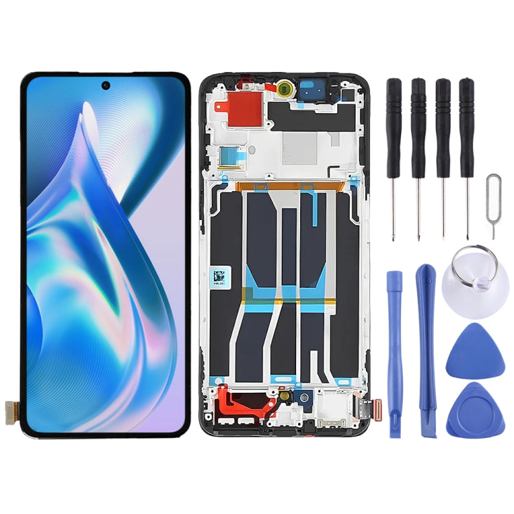 Display LCD con digitalizzatore touch e cornice per OnePlus Ace