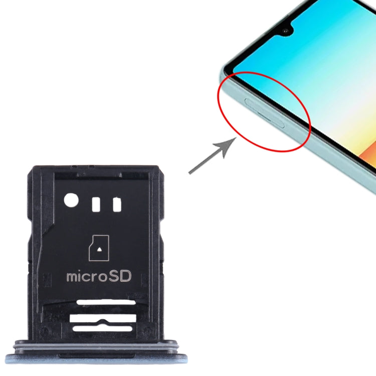 Vassoio SIM e MicroSD per Sony Xperia Ace II, blu o bianco - immagine 4