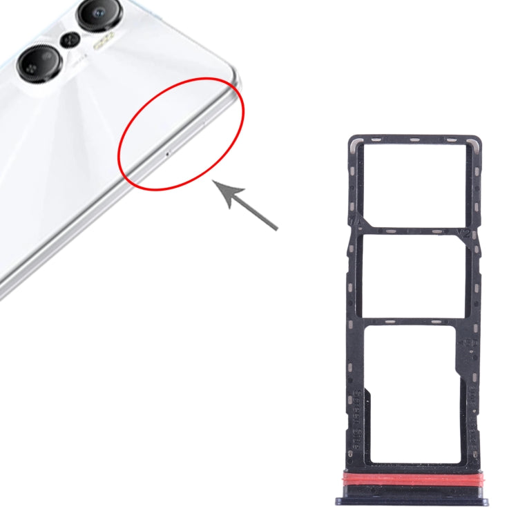 Vassoio SIM e micro SD nero per Infinix Hot 20 X6826 - immagine 4