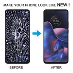 Schermo LCD con digitalizzatore e cornice per Motorola Edge 2022 - immagine 6