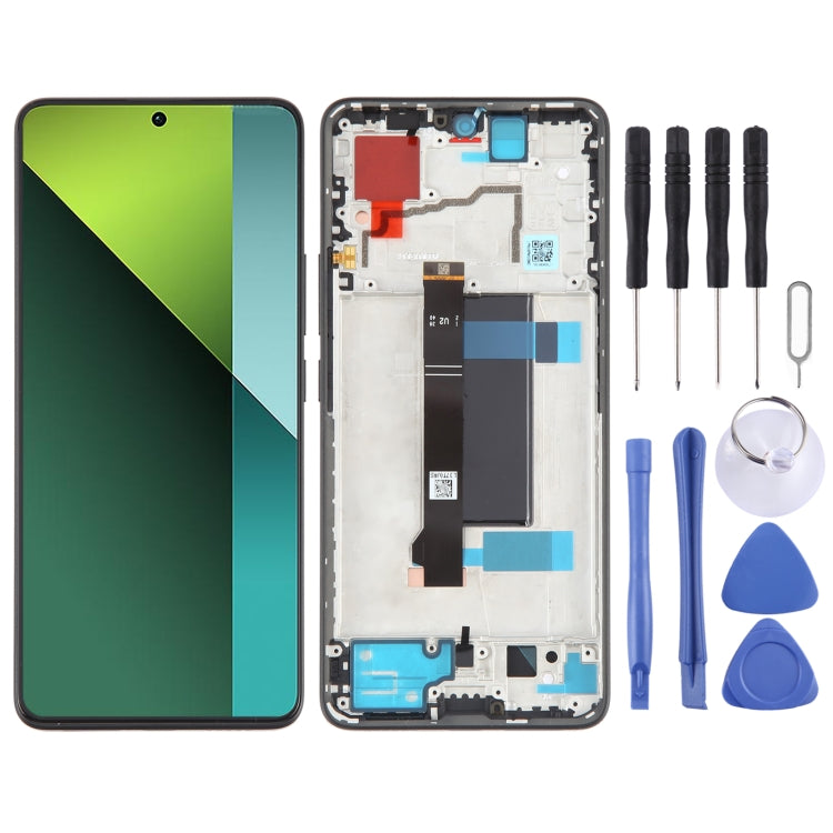 Schermo AMOLED con digitalizzatore e telaio per Xiaomi Redmi Note