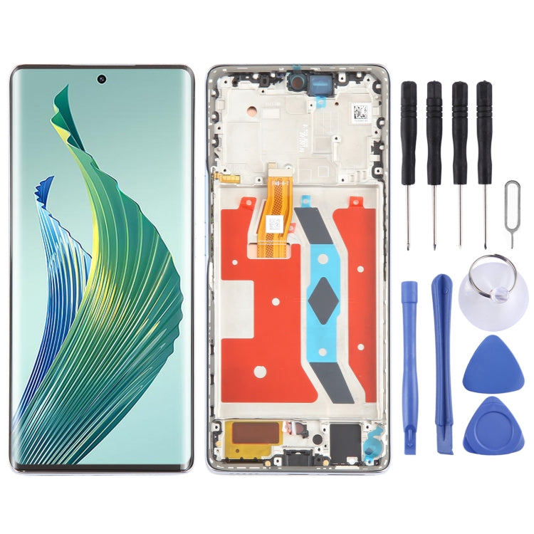 Display LCD con digitalizzatore e cornice per Honor Magic5 Lite - immagine 7
