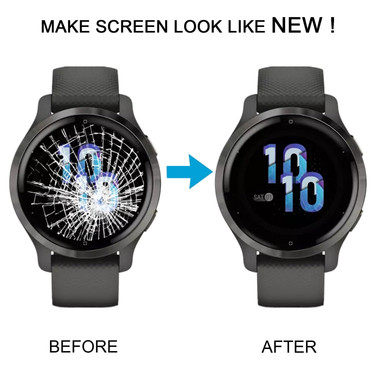 Display LCD con touch per Garmin Venu 2s, ricambio nero - immagine 7