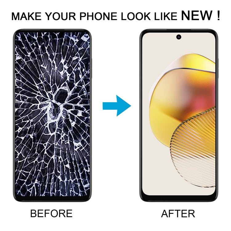 Display LCD con digitalizzatore e cornice per Motorola Moto G73